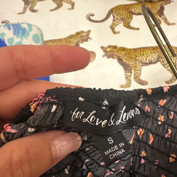 Like new - For Love and Lemons 🍋 black mini floral dress - size s - Picture 4 of 5